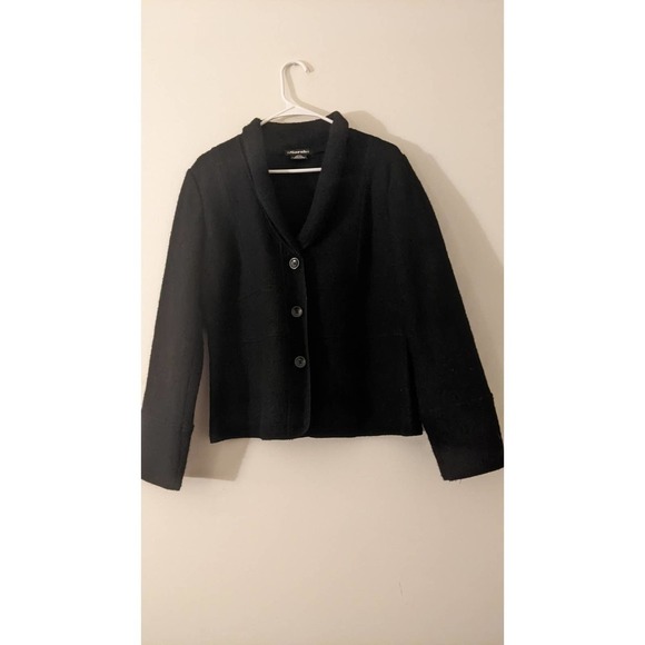 Sarah Wool Three Button Lightweight Wool Jacket, Large - Picture 2 of 9